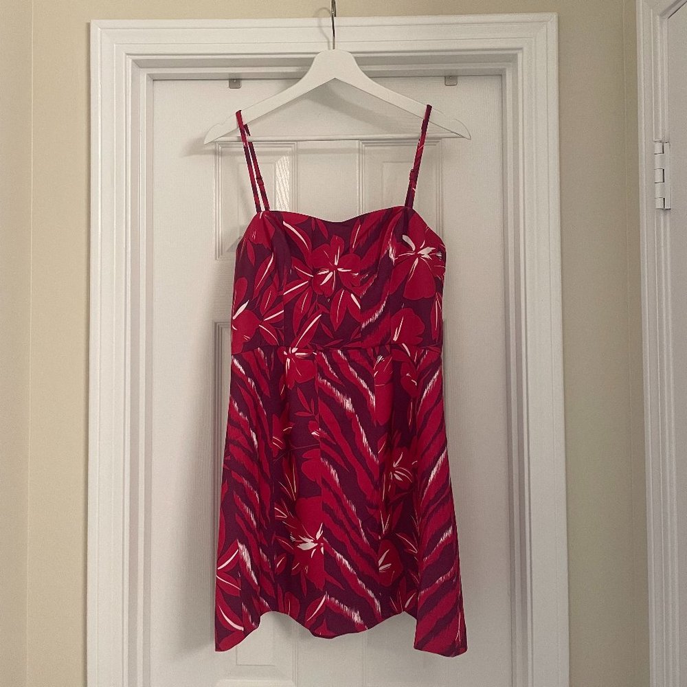 French Connection Bernia Sweetheart Mini Dress Pink Purple